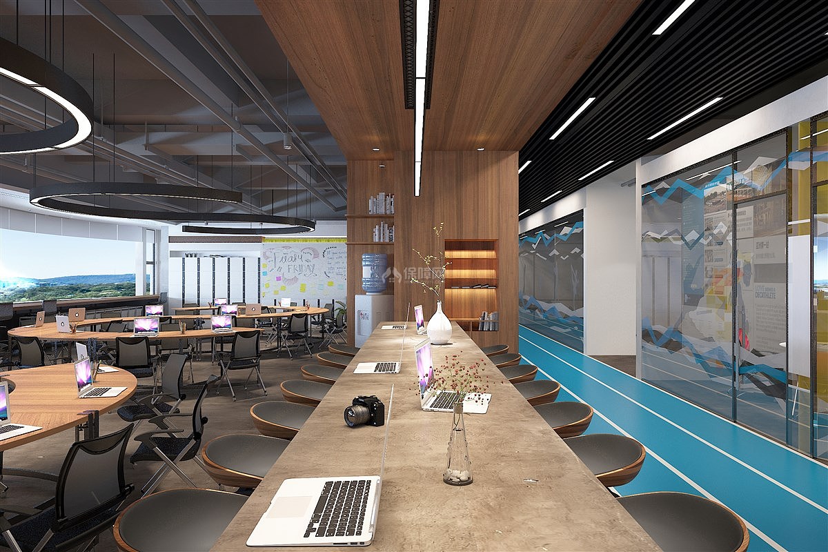 探索如何在500平米的办公空间中打造一个引人注目的金融风格办公室